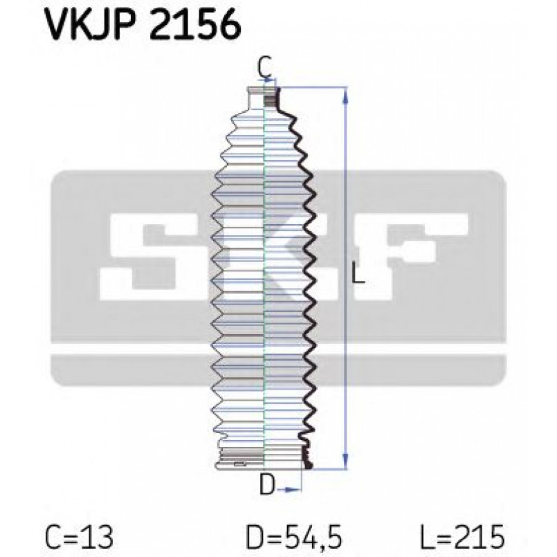 VKJP 2156 SKF - Пильовик привідного валу